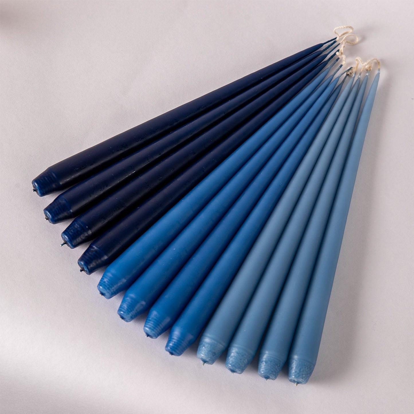 Set of Four Tapered Candles - Royal Navy Blue