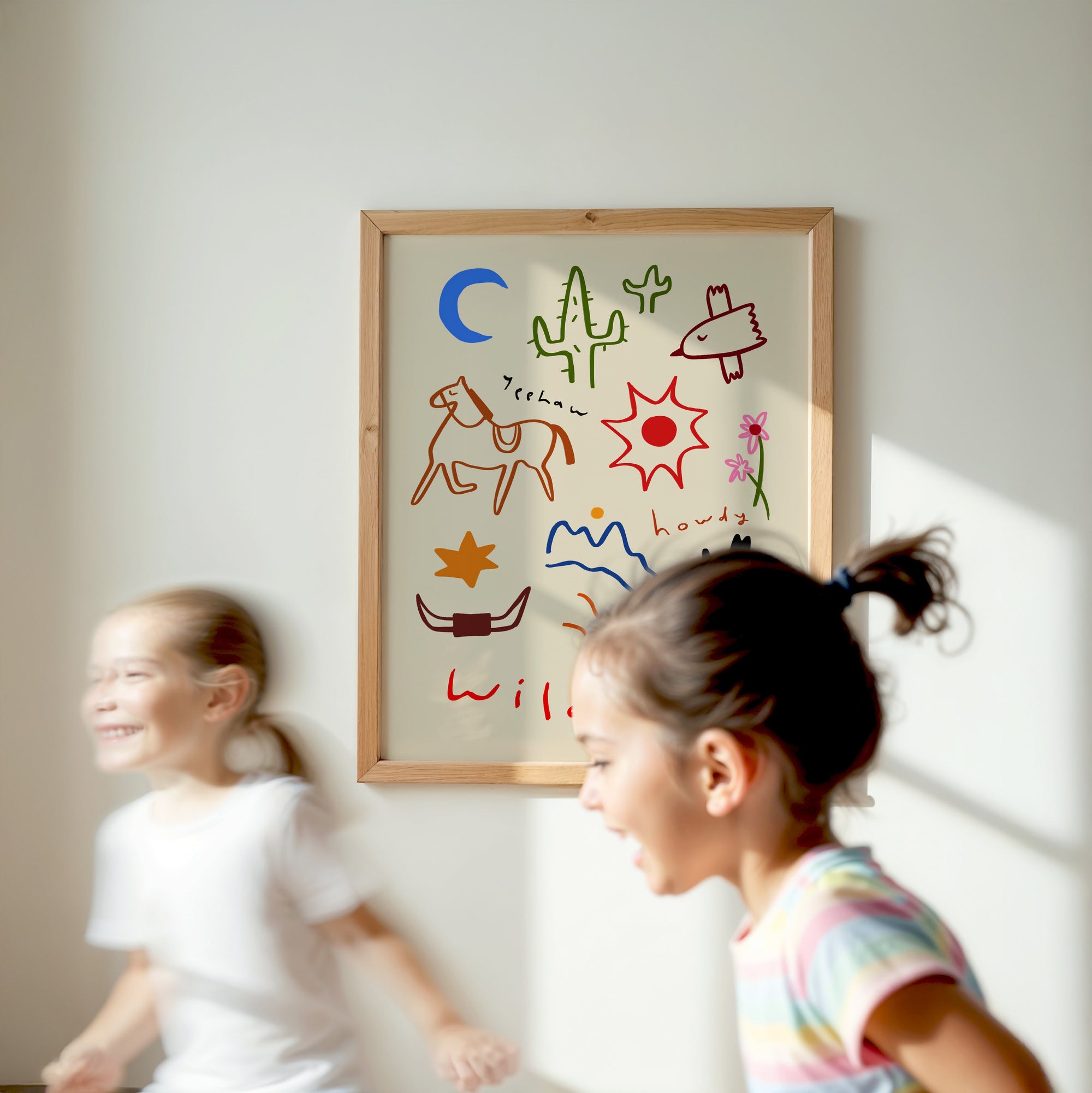 Wild West | Nursery Print | UNFRAMED