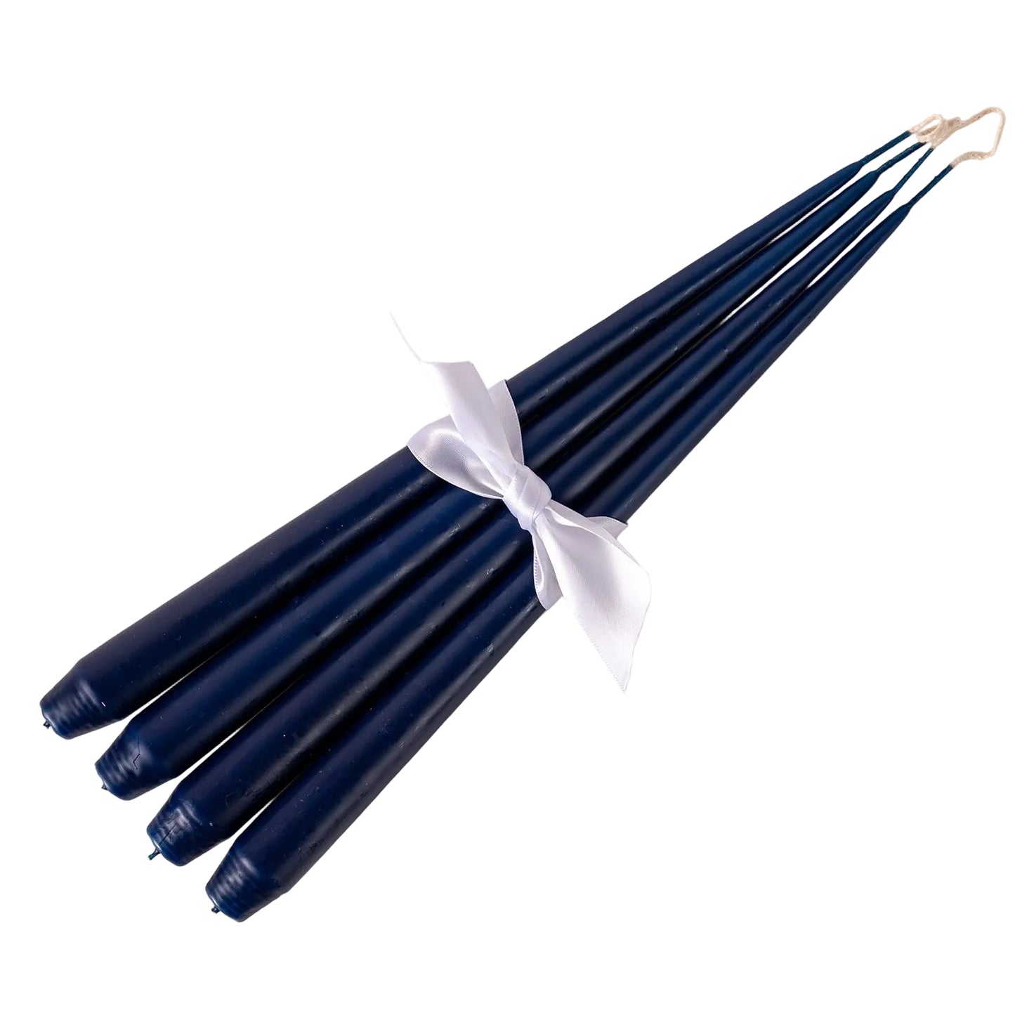 Set of Four Tapered Candles - Royal Navy Blue
