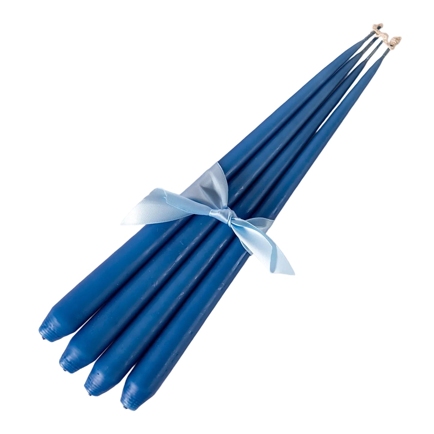 Set of Four Tapered Candles - Blue