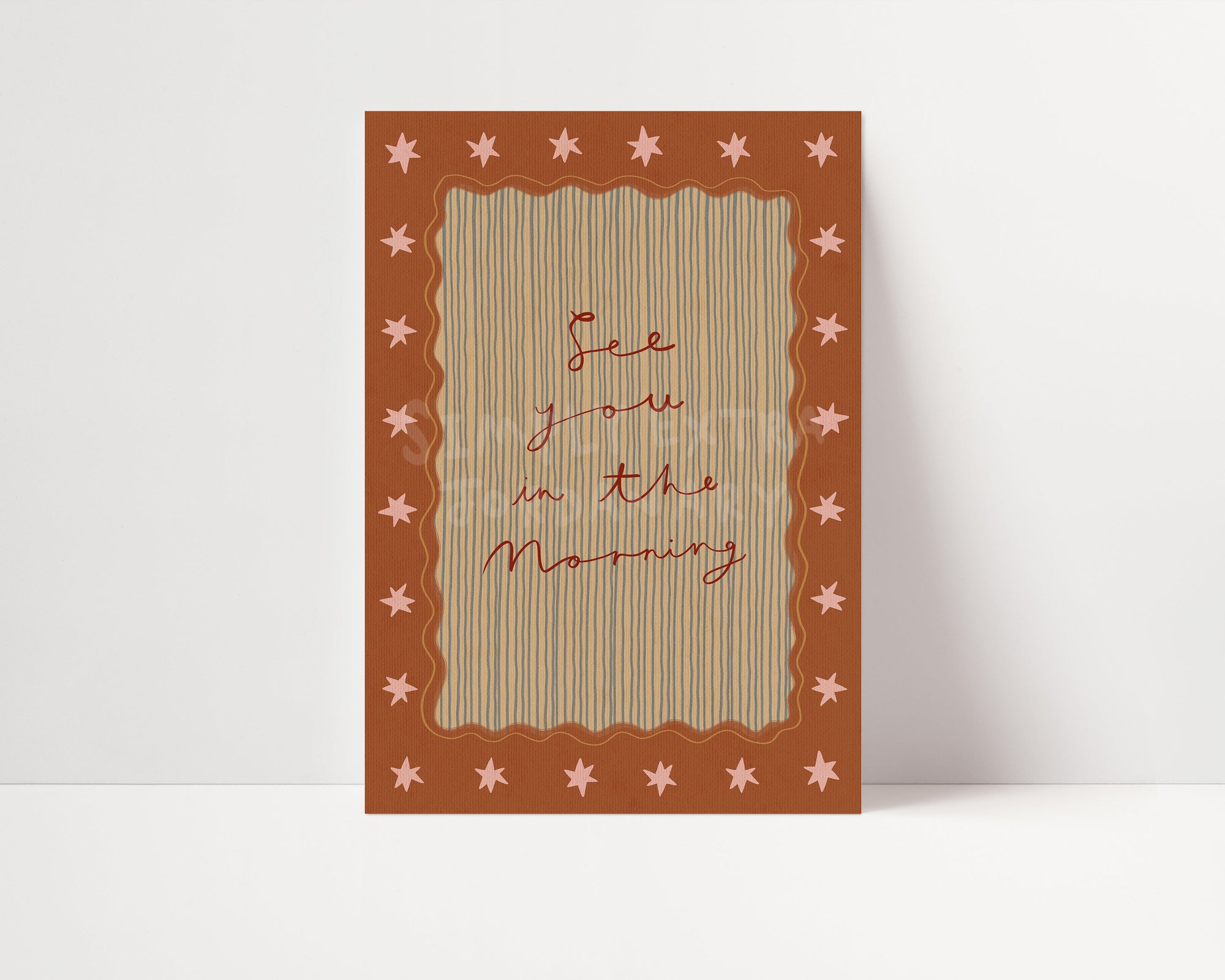 See You In The Morning | Nursery Print | UNFRAMED