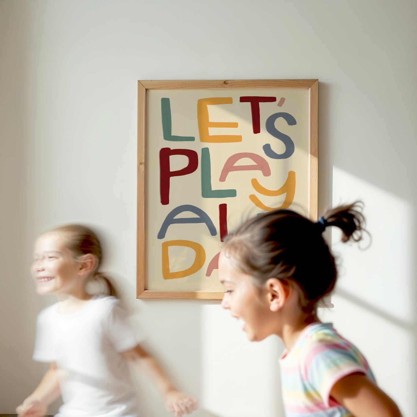 Let's Play All Day | Playroom Print |