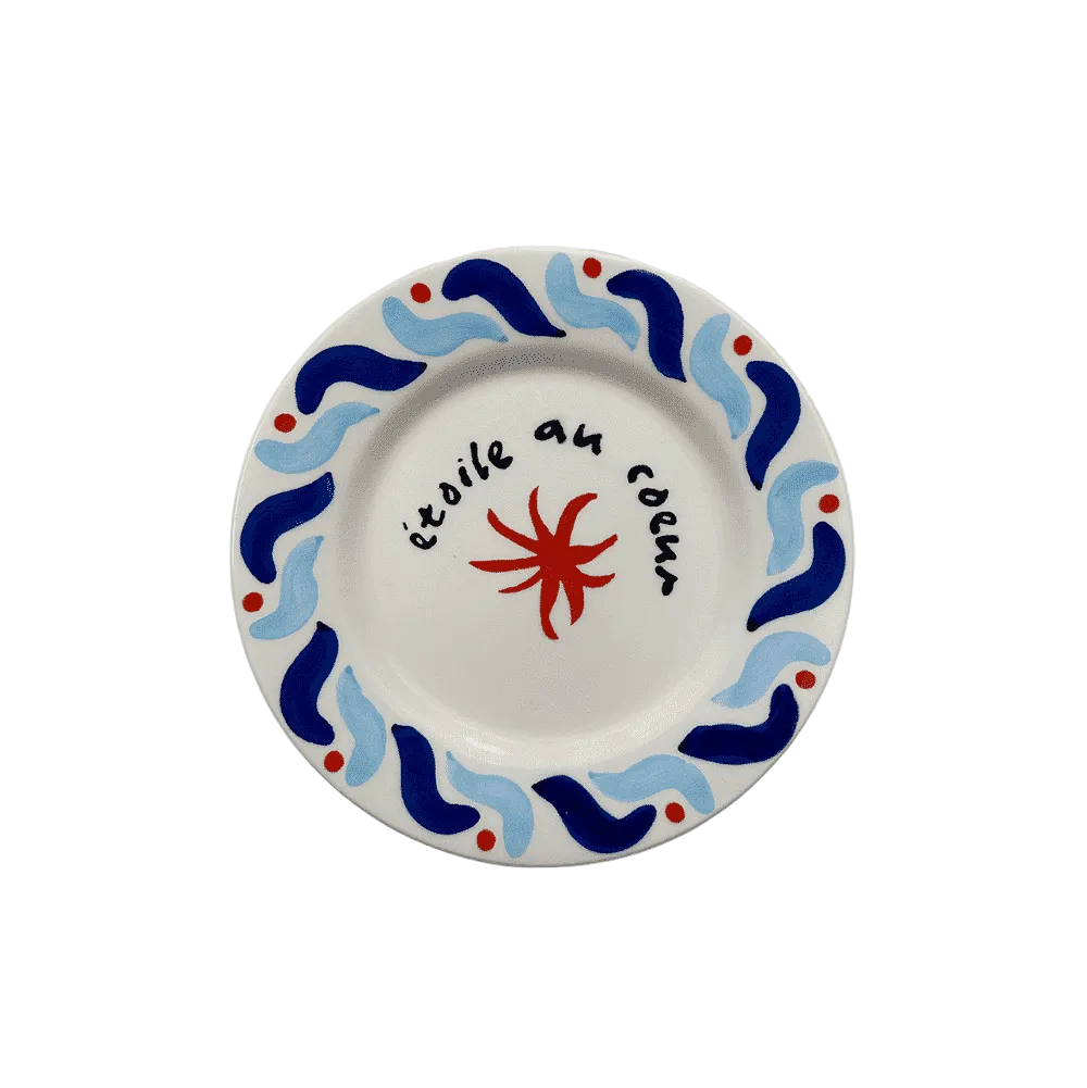 Cala Secreta Blue Dessert Plate