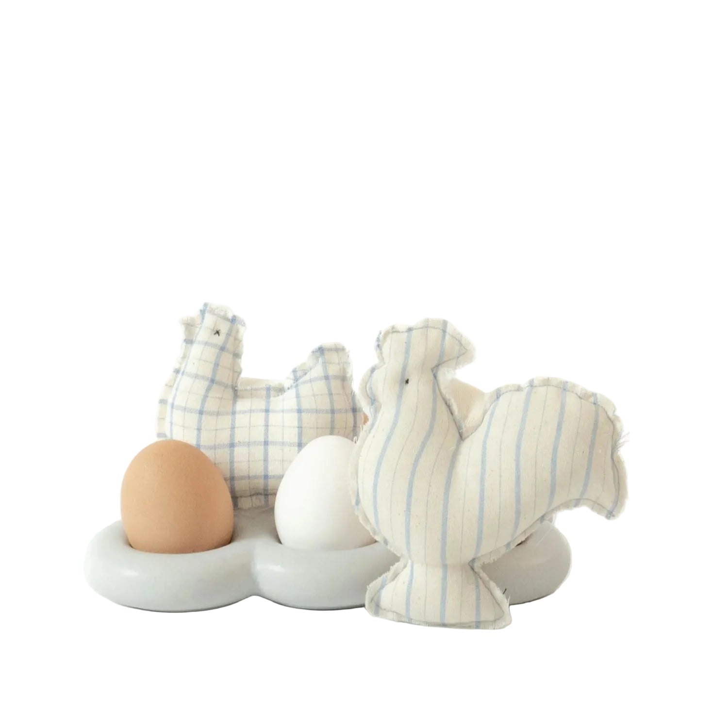 Handcrafted Cotton Toys “Hen & Chicken” (Set of 2)