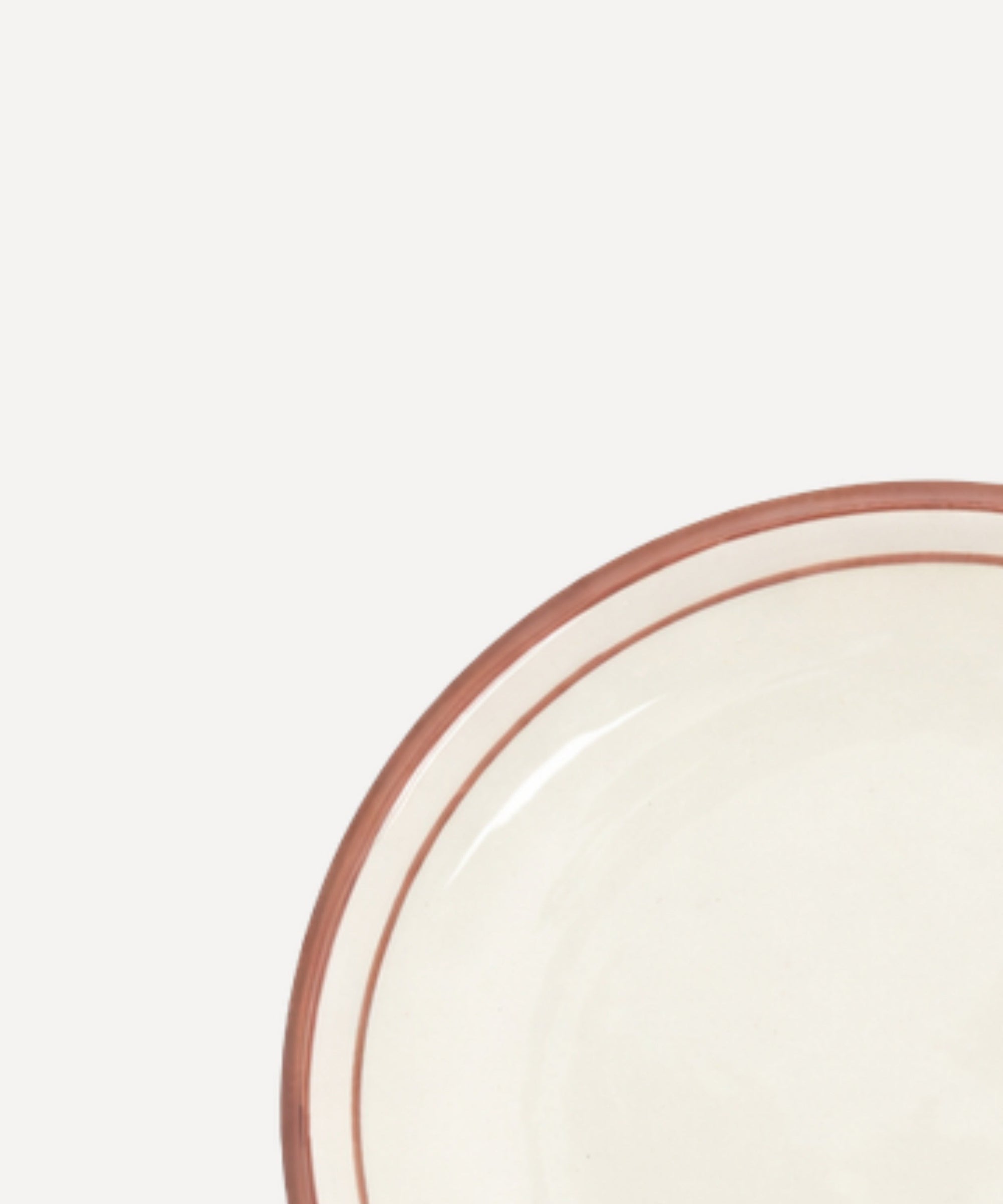 Vintage Rose Rim Bread Plate, freehand-painted rim, Carmen del Viboral ceramic.