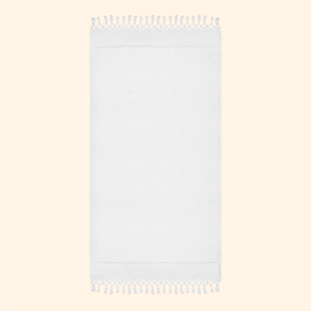 Plush & Bare Pure Cotton Bath Towel In White