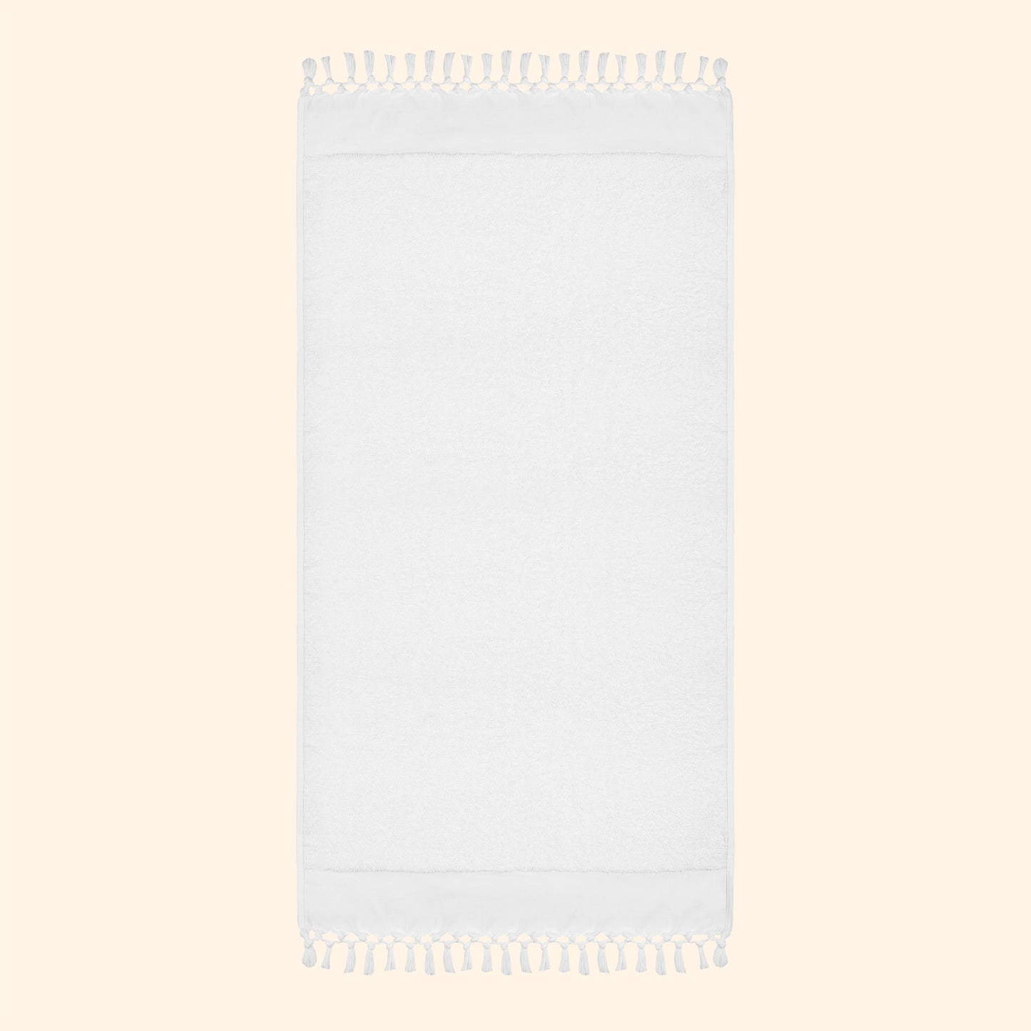 Plush & Bare Pure Cotton Bath Towel In White