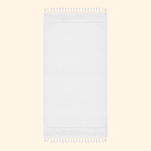 Plush & Bare Pure Cotton Bath Towel In White