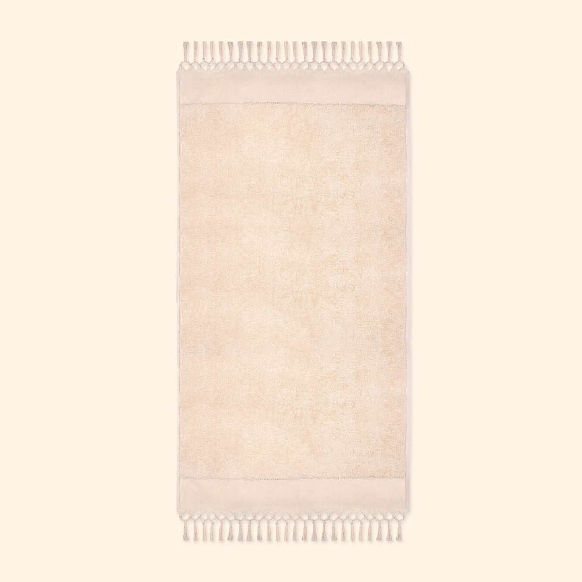 Plush & Bare Pure Cotton King Bath Towel In Cream