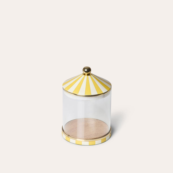 Circus Storage Jar | Yellow and White