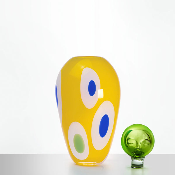 Evil Eye Series Vase - Yellow