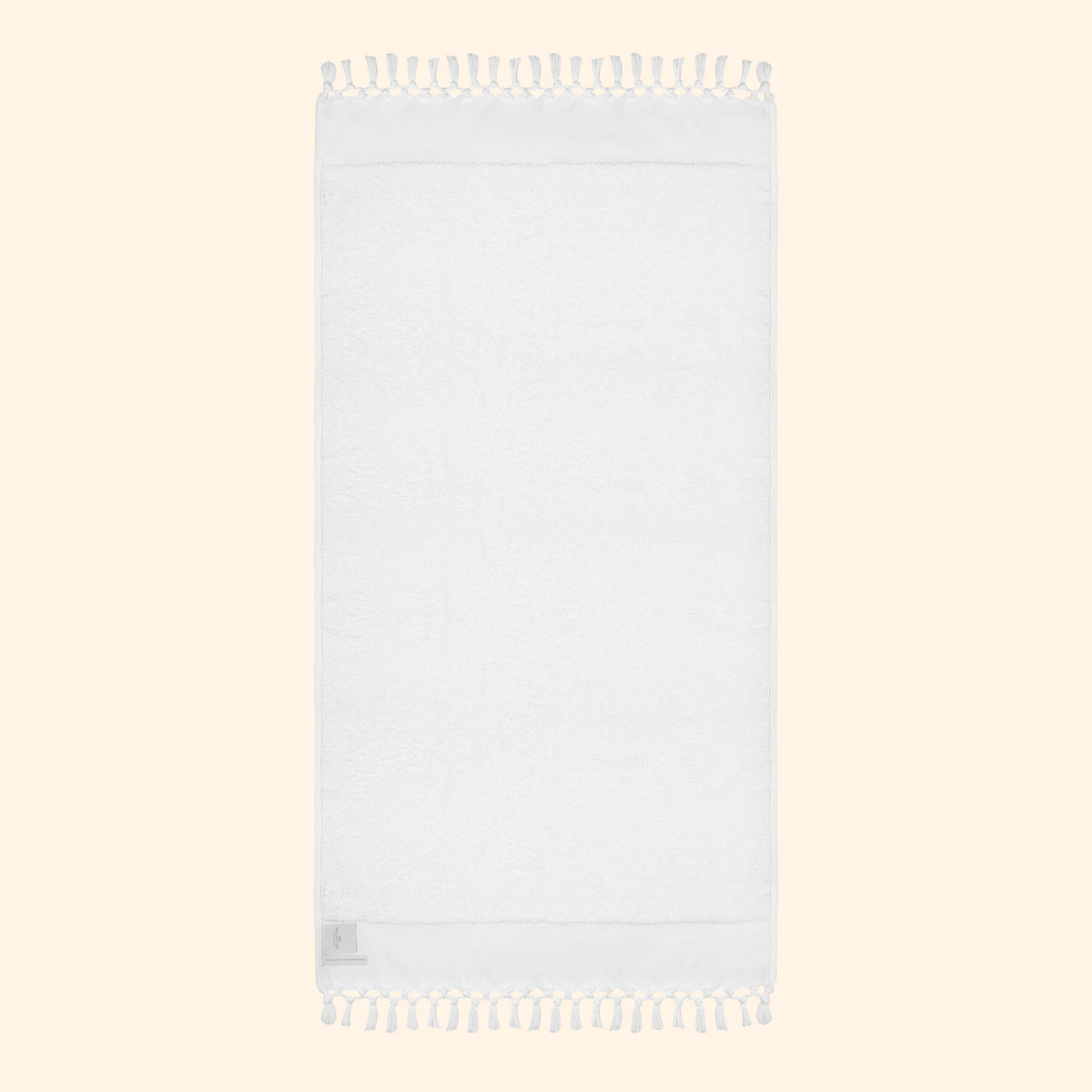 Plush & Bare Pure Cotton Bath Towel In White
