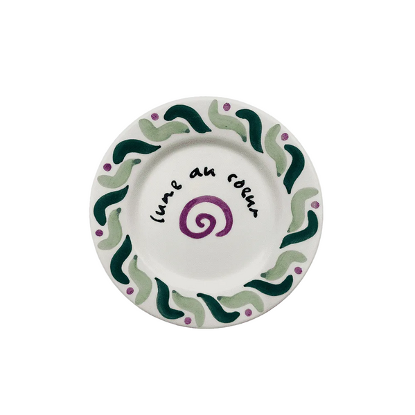 Cala Secreta Green Dessert Plate