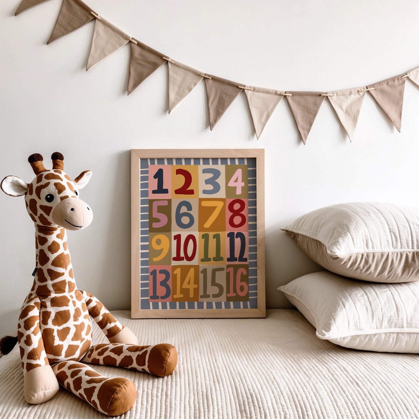 Numbers | Nursery Print | UNFRAMED
