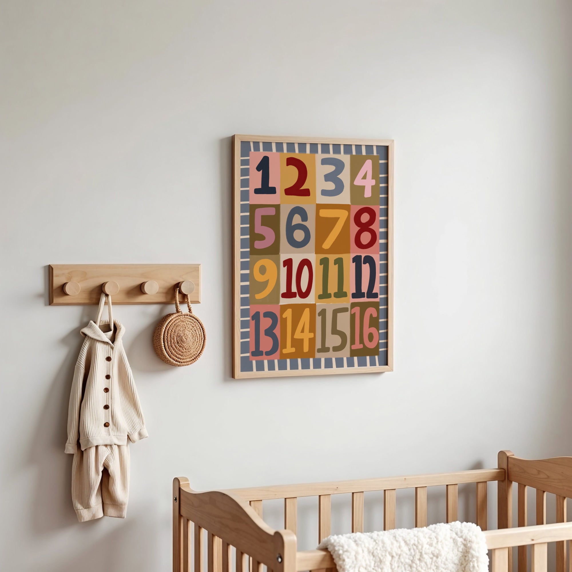 Numbers | Nursery Print | UNFRAMED