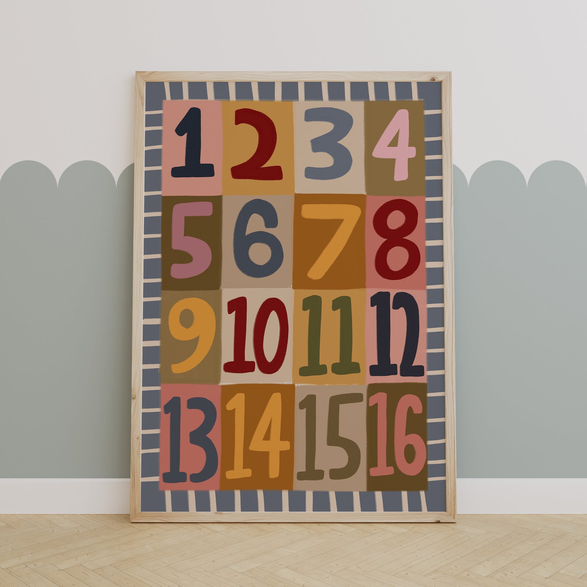 Numbers | Nursery Print | UNFRAMED