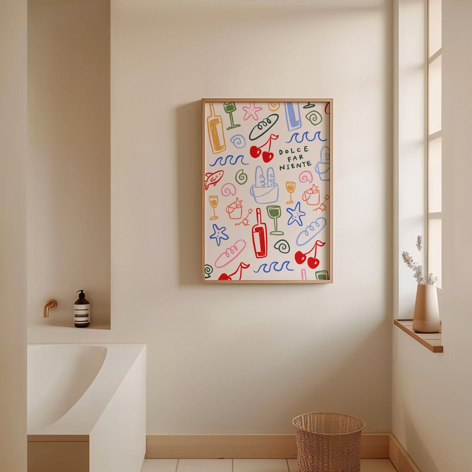 Dolce Far Niente | Italian Poster | UNFRAMED
