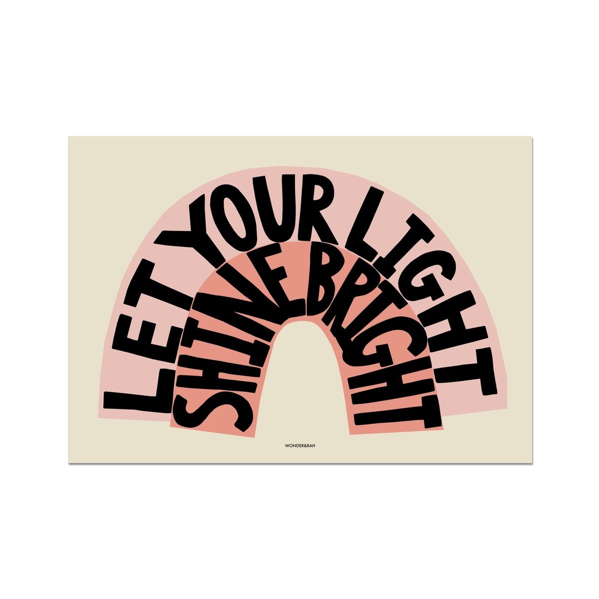 Pink Shine Bright Children's Print