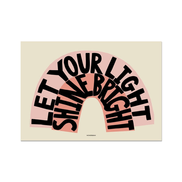 Pink Shine Bright Children's Print