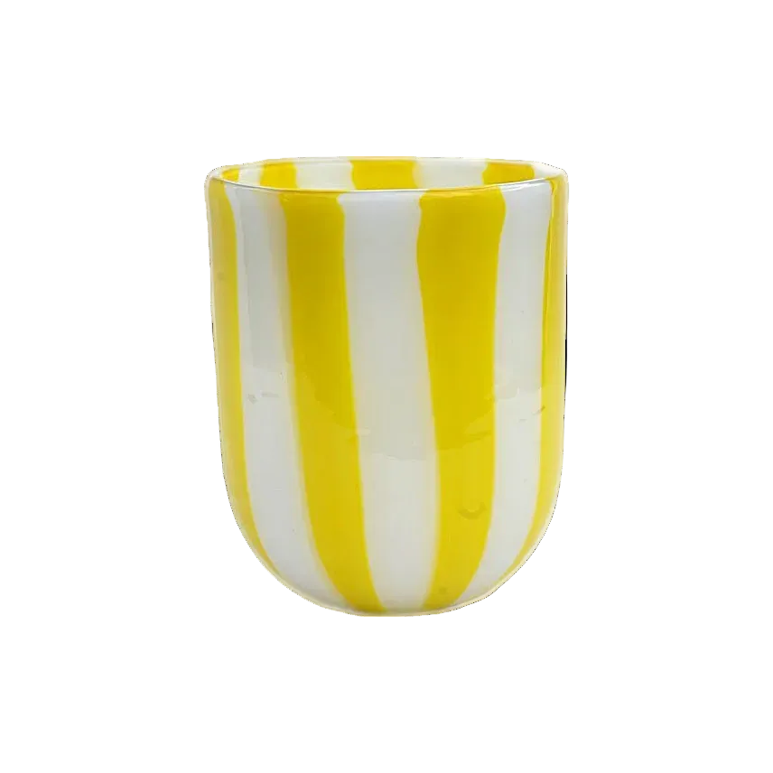 The Maxi Tumbler in Yellow and White