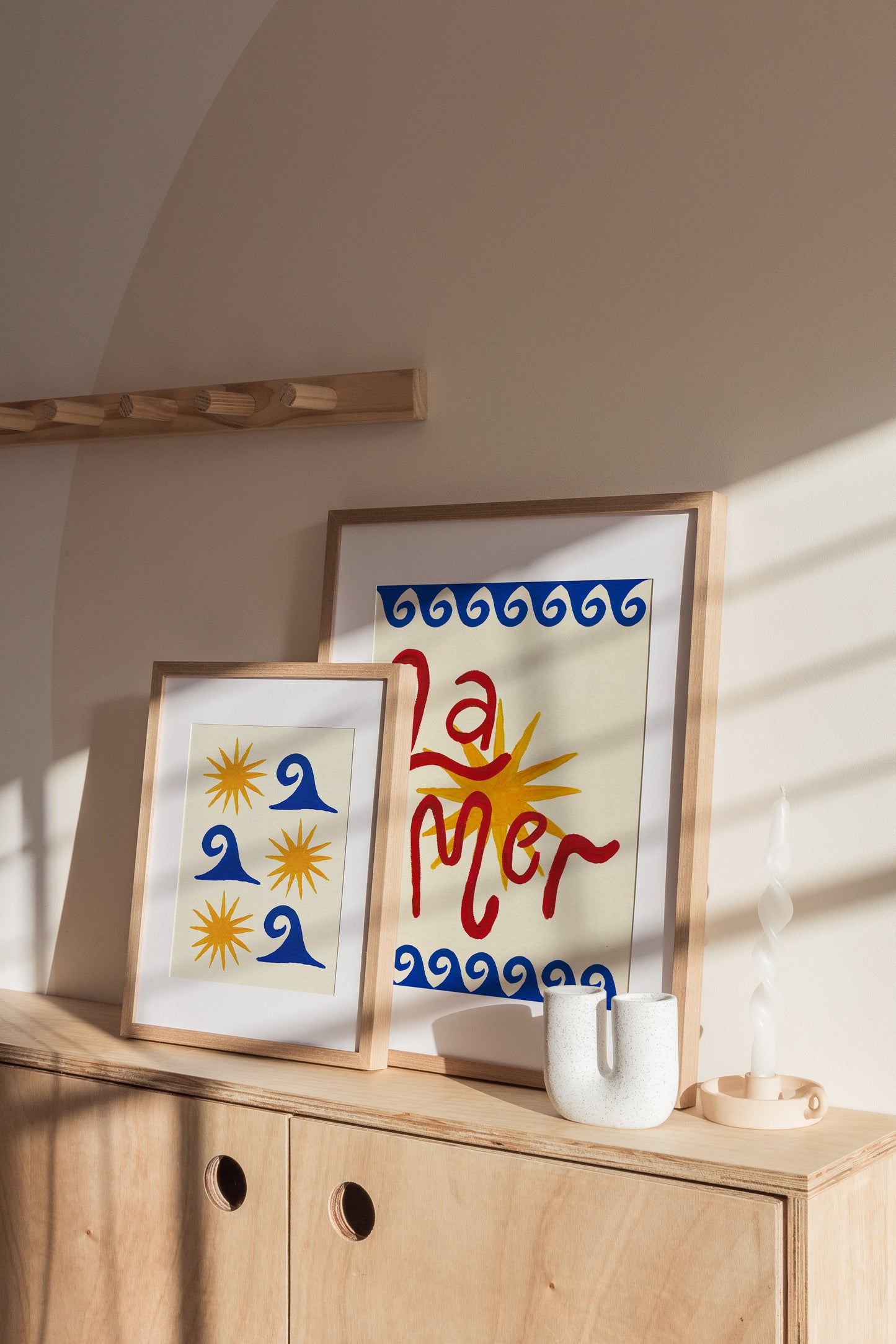 La Mer Hand Painted Print