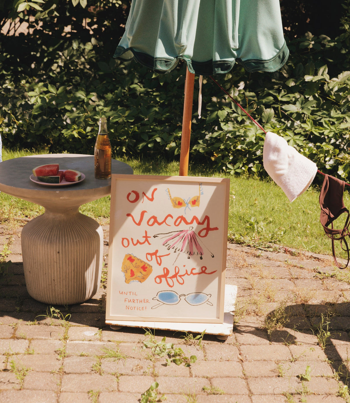 "On Vacay: Out of Office” Art Print