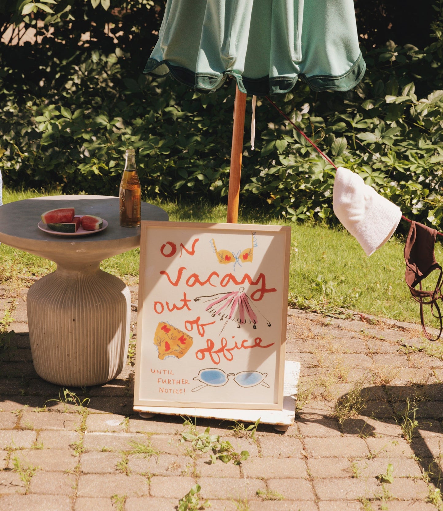"On Vacay: Out of Office” Art Print