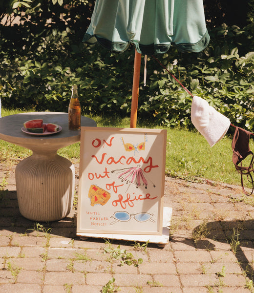 "On Vacay: Out of Office” Art Print