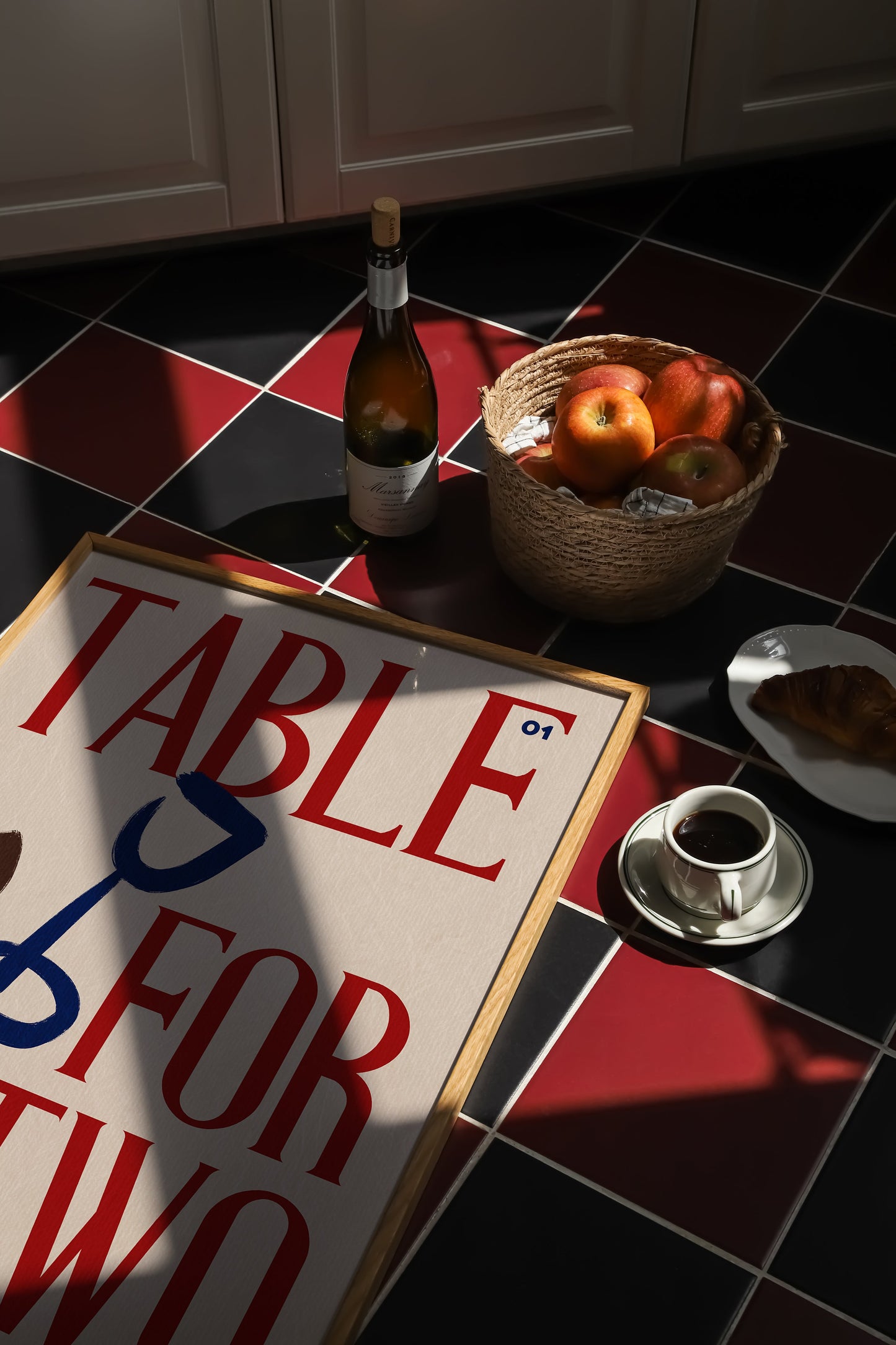 Table For Two | Dining Room Print | UNFRAMED