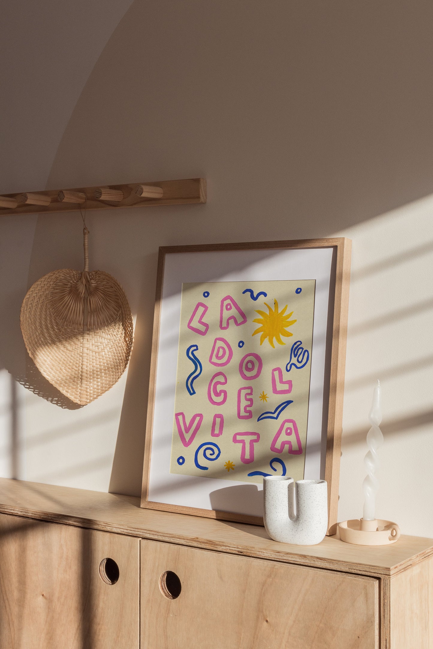 La Dolce Vita Hand Painted Print