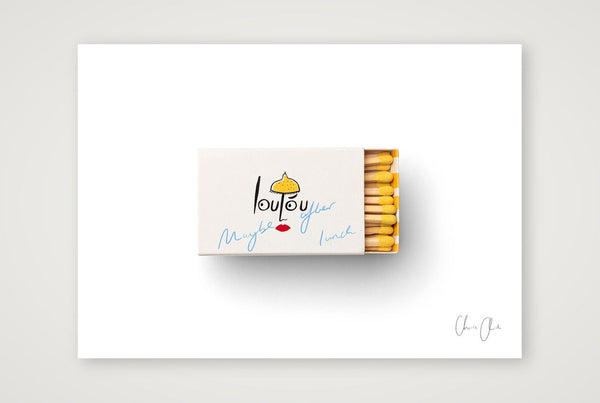 Matchbox at Loulou — A3 (42×30cm, 17×12") Print only