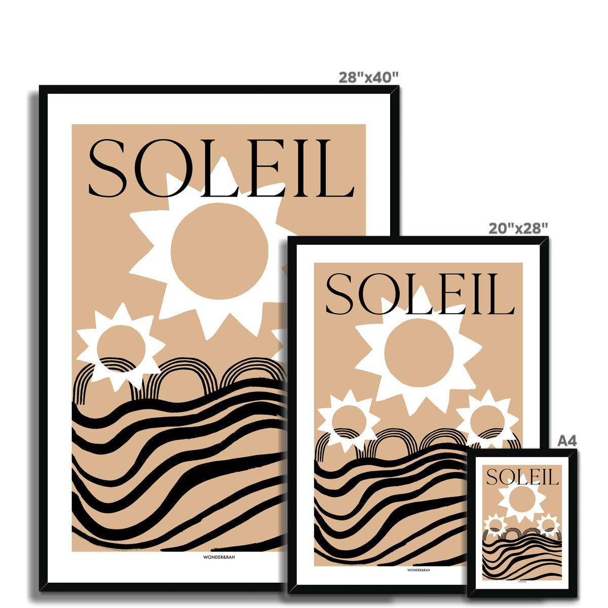 Soleil Abstract (Text) Print
