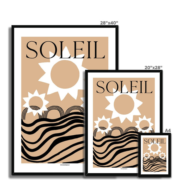 Soleil Abstract (Text) Print