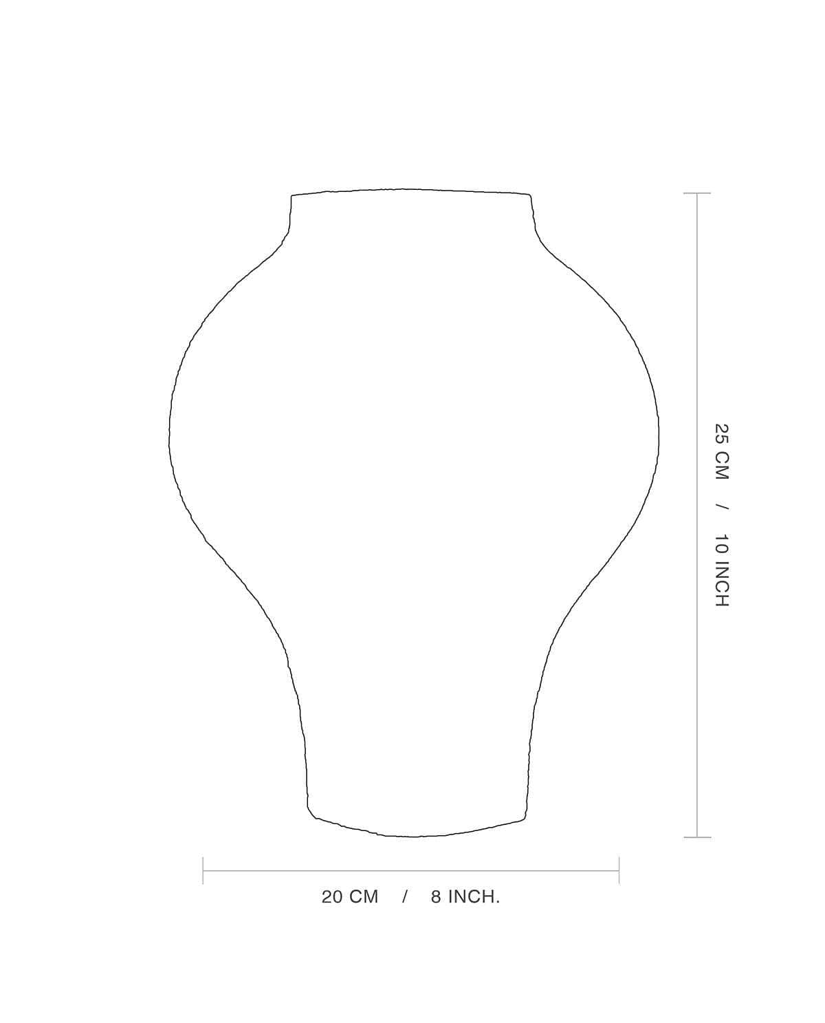 Ceramic Vase ‘Dal - Circles Black’