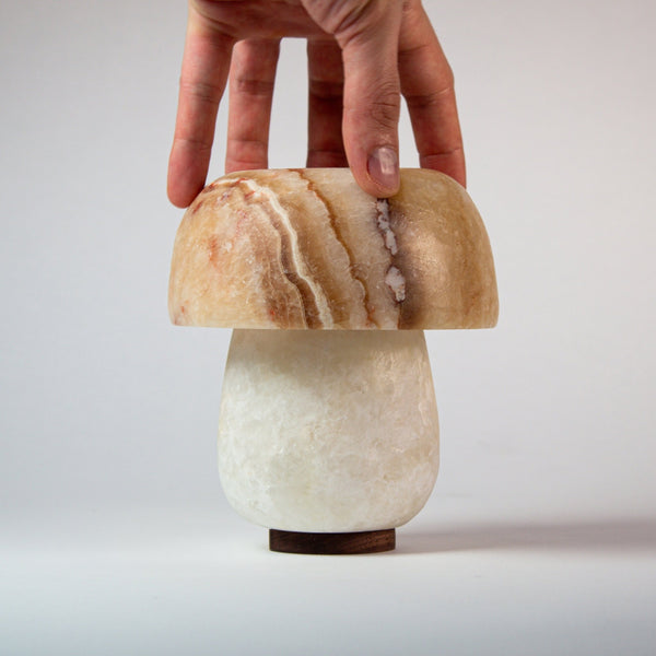 Shroom Dot | Alabaster Stone Lamp