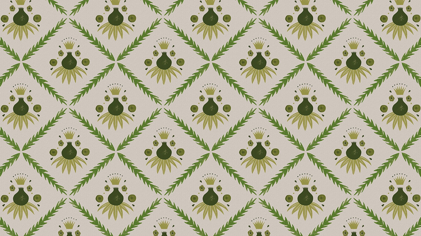 Pome Wallpaper, Moss, Roll