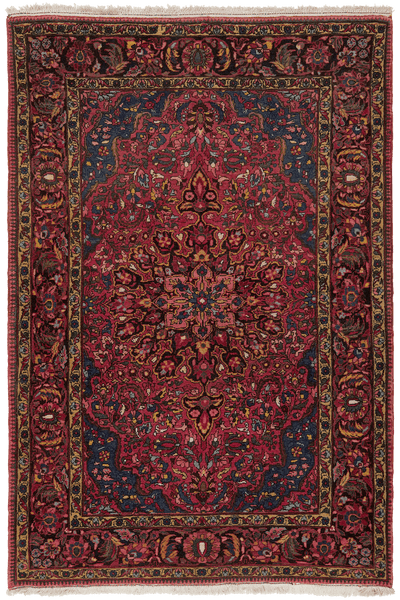 Bakhtiar — Hand-knotted, 146x220 cm, Red, 100% Virgin Wool | Main view