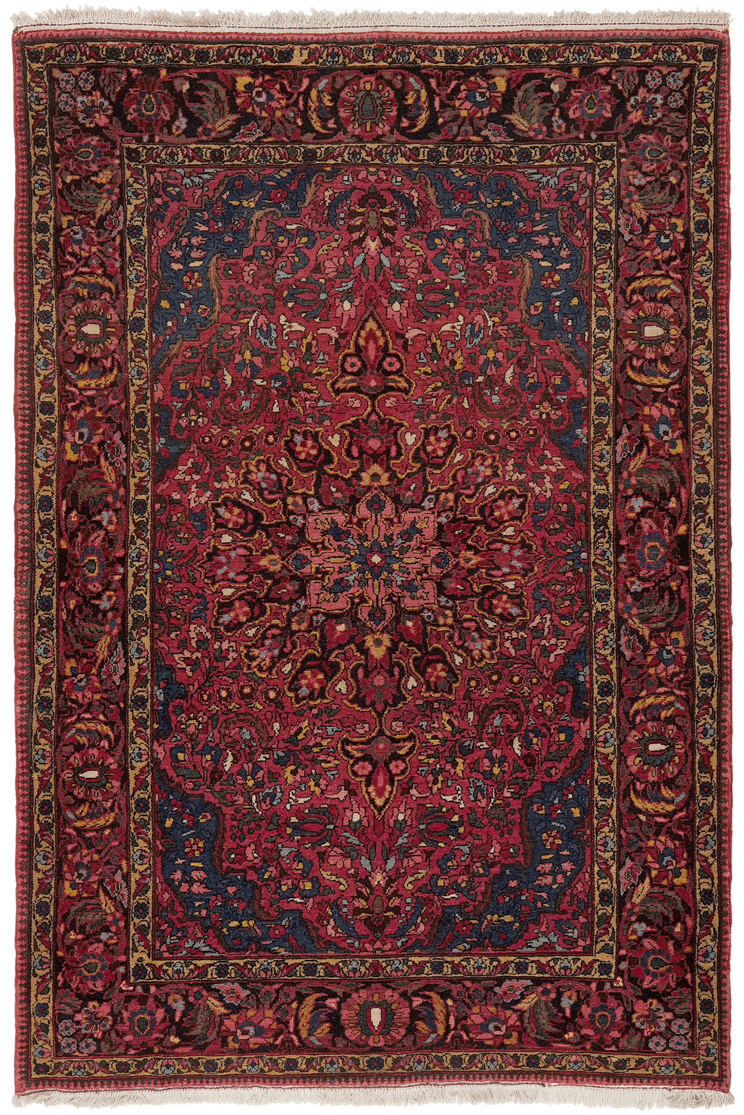 Bakhtiar — Hand-knotted, 146x220 cm, Red, 100% Virgin Wool | Main view