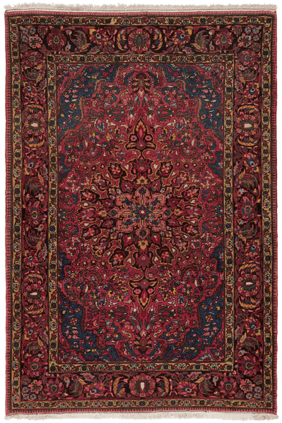 Bakhtiar — Hand-knotted, 146x220 cm, Red, 100% Virgin Wool | Main view