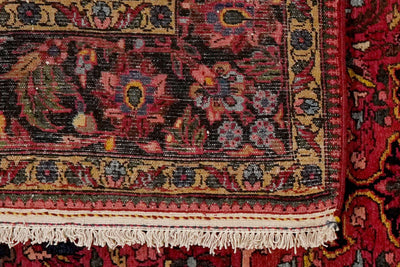 Bakhtiar — Hand-knotted, 146x220 cm, Red, 100% Virgin Wool | View 6