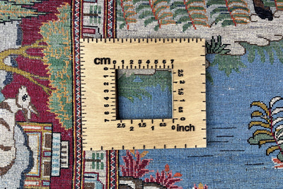 Kashan — Hand-knotted, 135x210 cm, Blue, 100% Virgin Wool | View 11