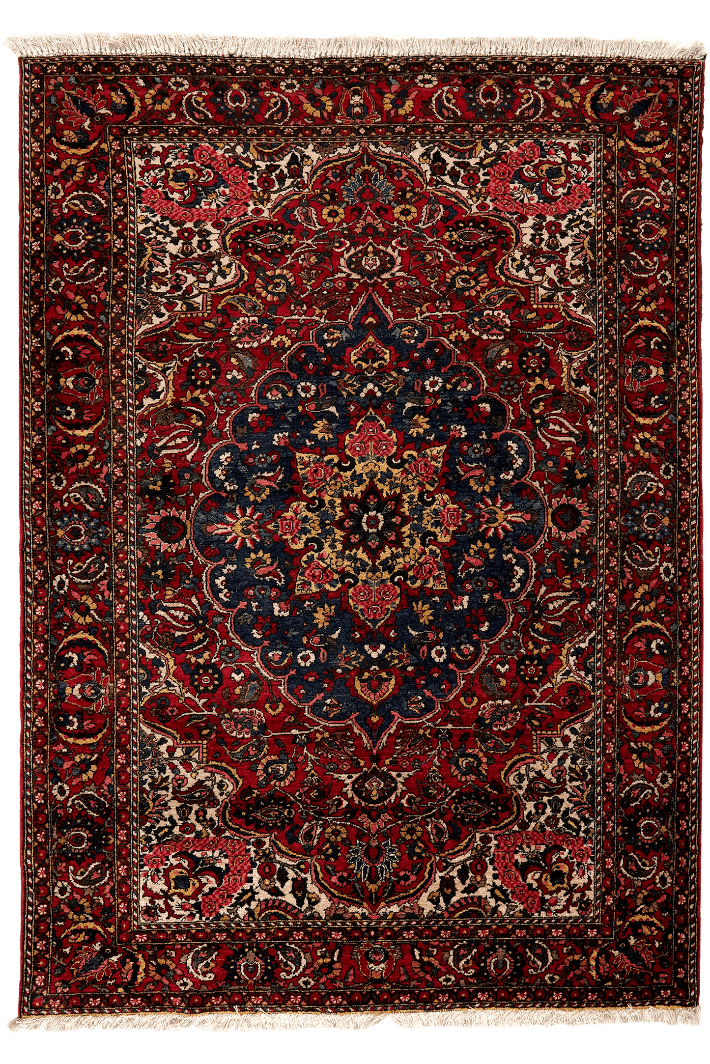 Bakhtiar — Hand-knotted, 137x200 cm, Red, 100% Virgin Wool | Main view