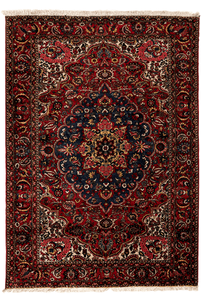 Bakhtiar — Hand-knotted, 137x200 cm, Red, 100% Virgin Wool | Main view