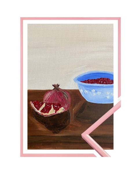 Peeled Pomegranate Fine Art Print