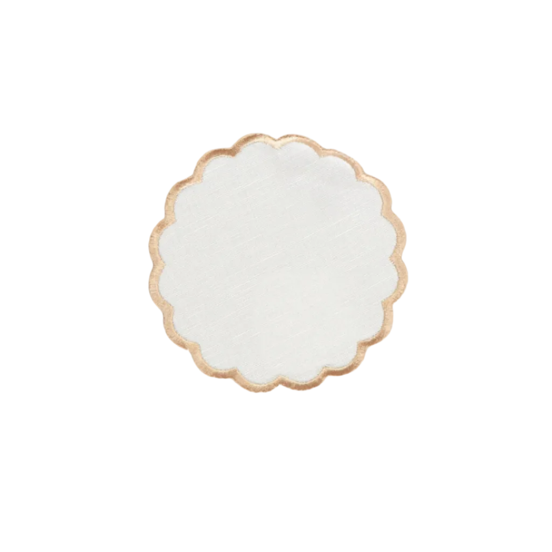 Beige Coaster/Bread Plate
