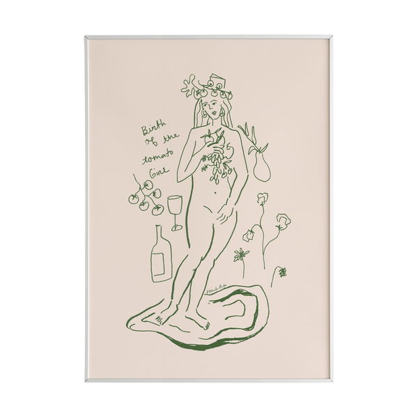 "Birth of the Tomato Girl" Art Print
