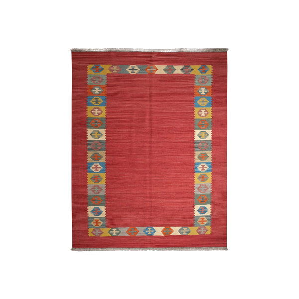 Gashgai Kilim · Hand-woven – Red, 201x160 cm