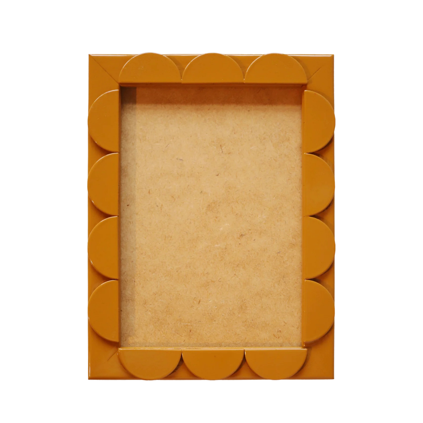Mustard Lacquered Scallop Frame