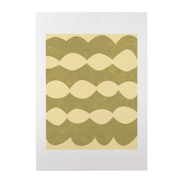 Ripple Olive/Yellow Print
