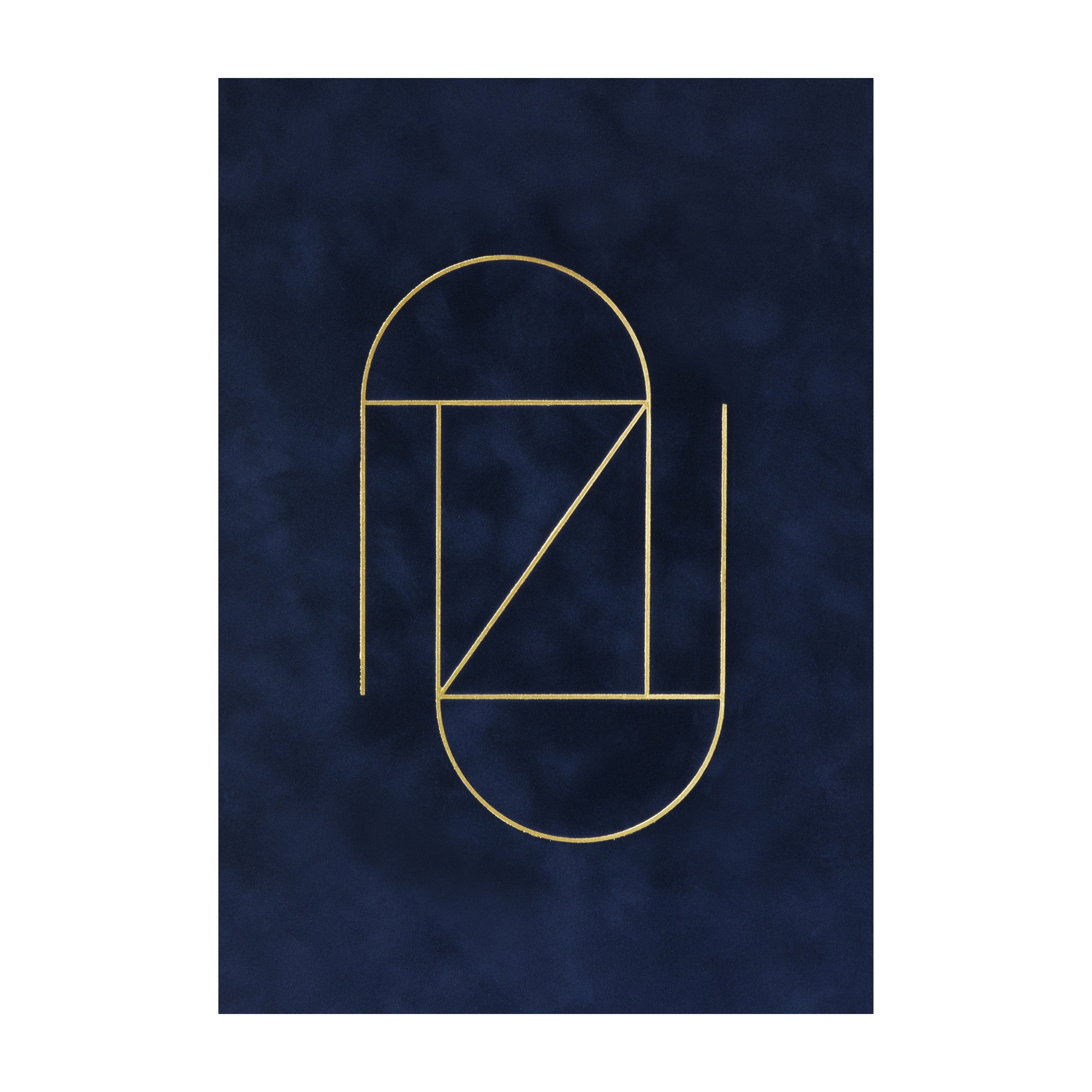 "Royal Blue Velour" Print